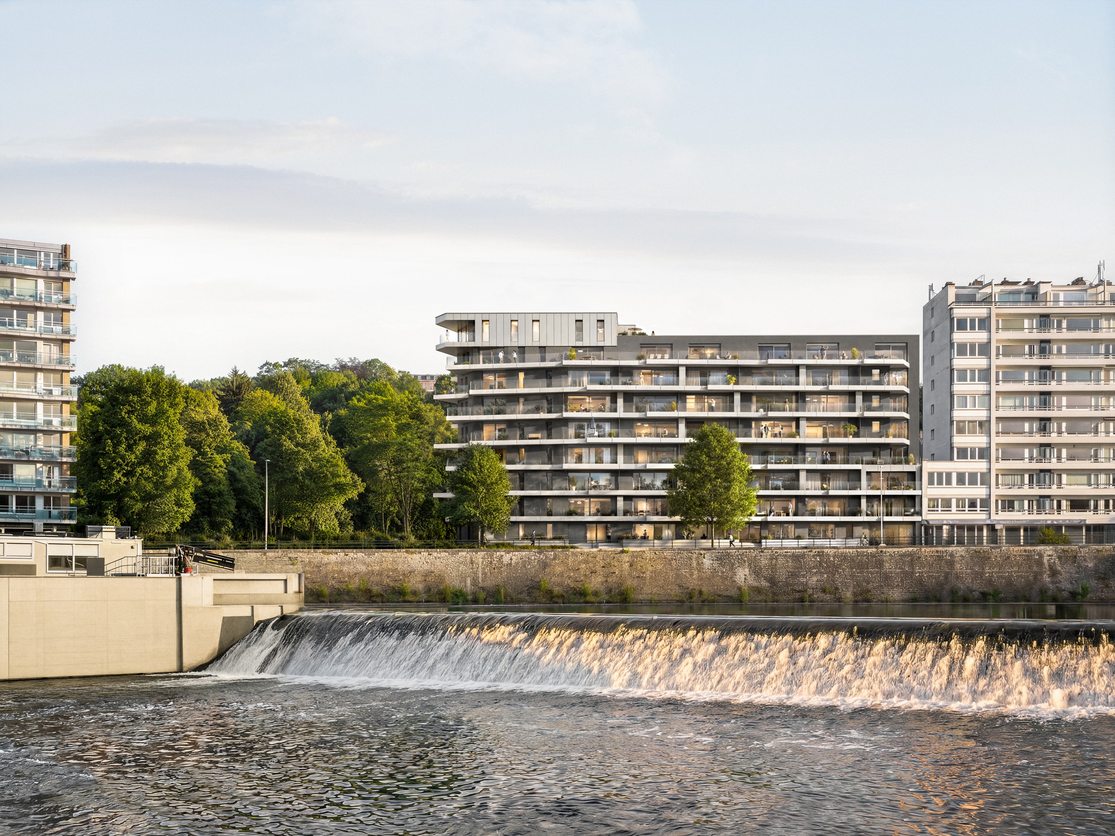Rive Urbaine, au bord de l'Ourthe
